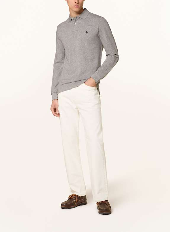 POLO RALPH LAUREN Piqué poloshirt Custom Slim Fit GRIJS GEMELERKT