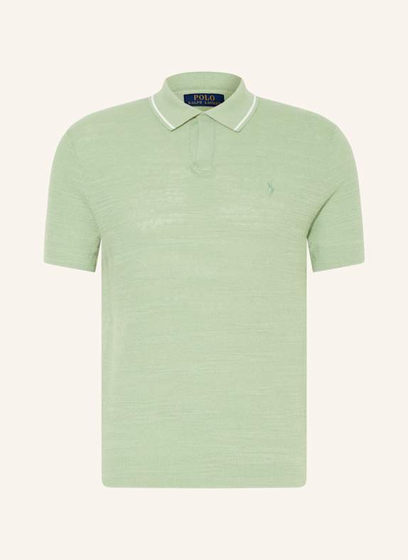 POLO RALPH LAUREN Strick-Poloshirt HELLGRÜN