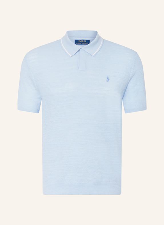 POLO RALPH LAUREN Strick-Poloshirt HELLBLAU