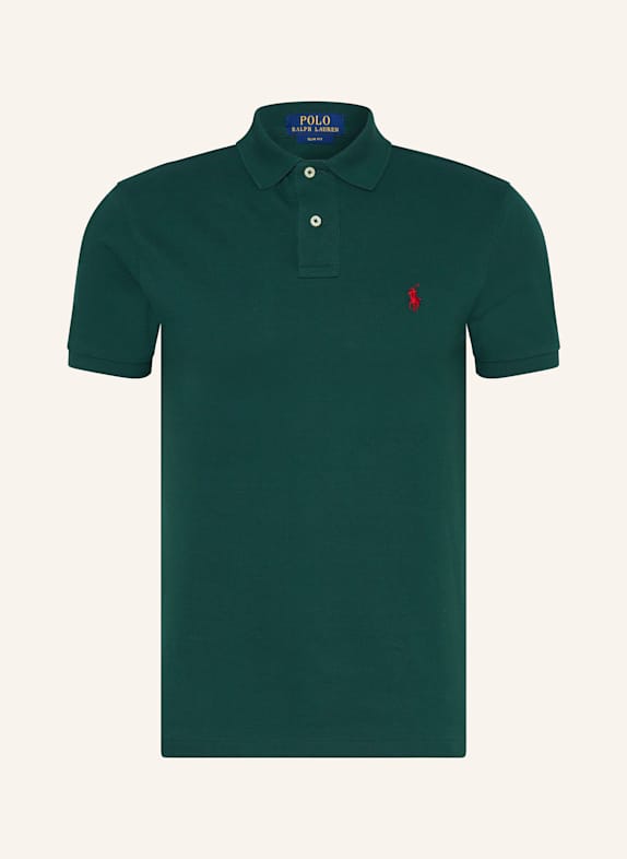 POLO RALPH LAUREN Piqué-Poloshirt Slim Fit DUNKELGRÜN