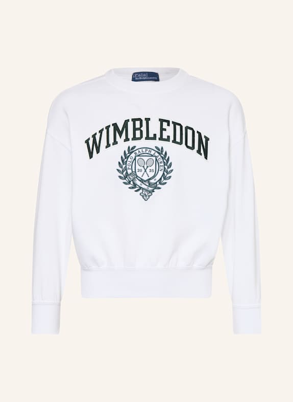 POLO RALPH LAUREN Sweatshirt WEISS/ DUNKELGRÜN