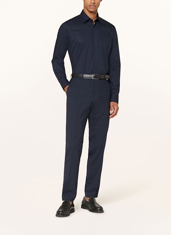 BOSS Overhemd JOE Regular Fit DONKERBLAUW