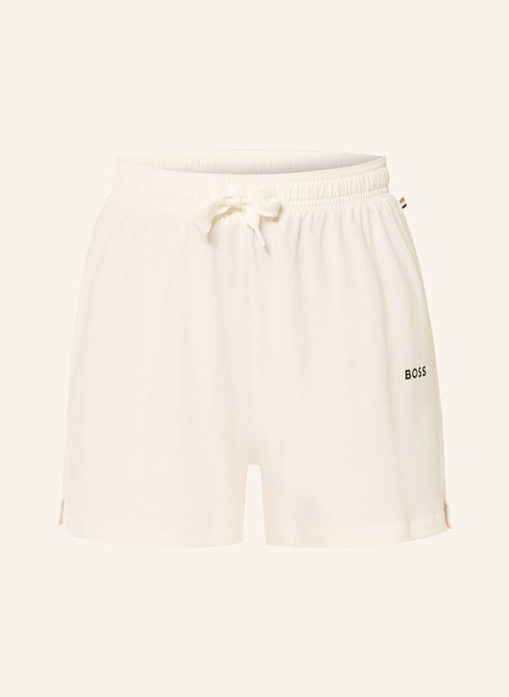 BOSS Schlafshorts CI WEISS