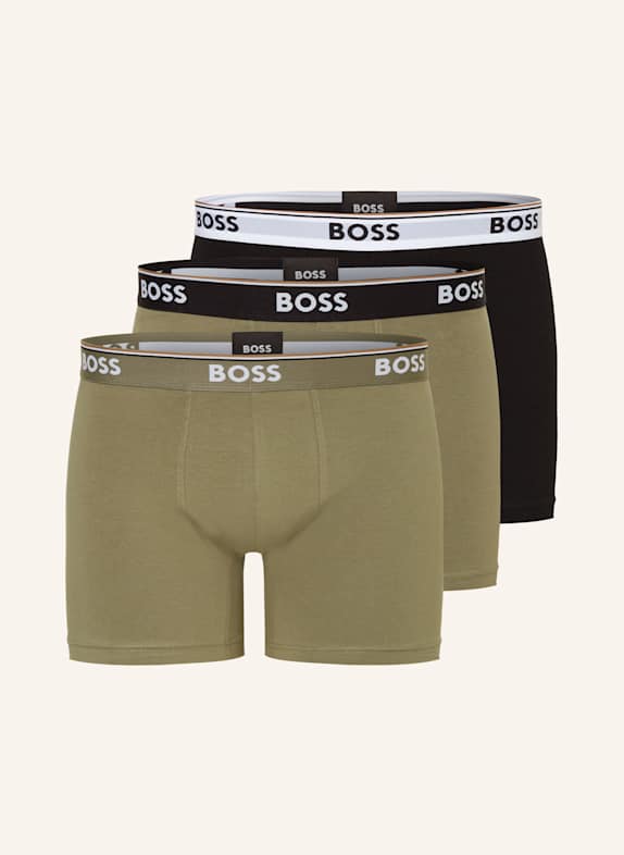BOSS 3er-Pack Boxershorts POWER HELLGRÜN/ SCHWARZ