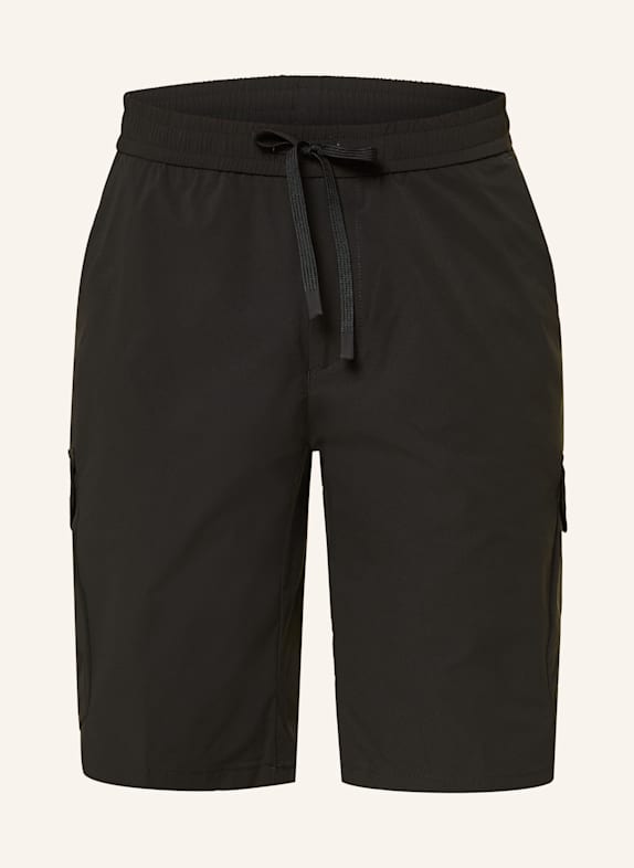 BOSS URBANEX tapered fit cargo shorts BLACK