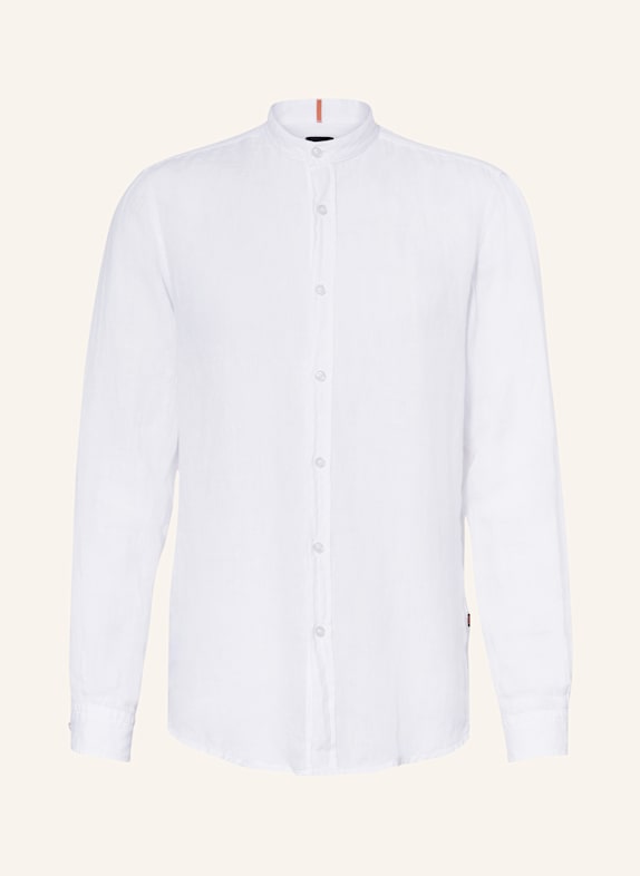 BOSS Leinenhemd RACE Regular Fit WEISS