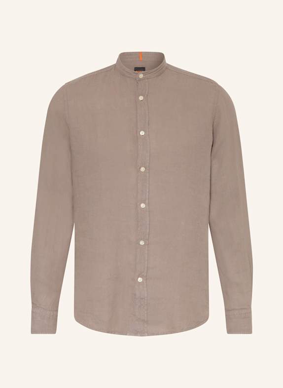 BOSS Leinenhemd RACE Regular Fit BEIGE