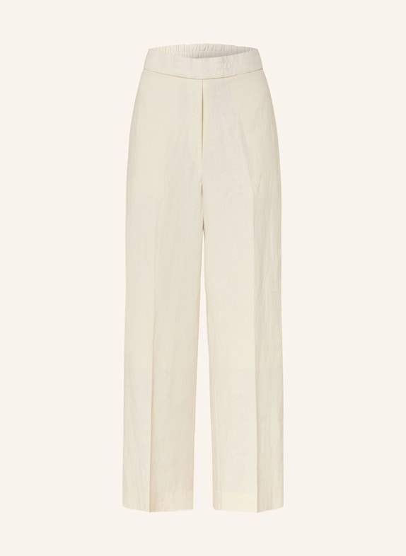 COS Linen trousers LIGHT YELLOW