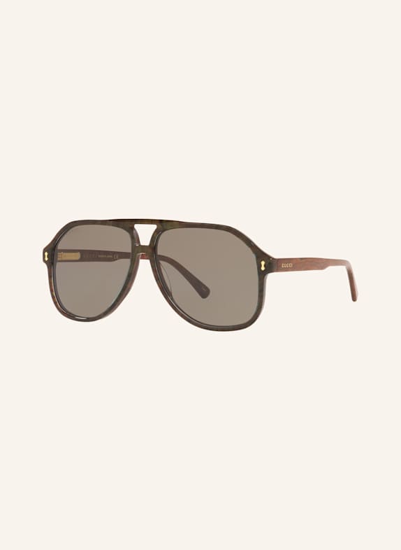 GUCCI Okulary przeciwsłoneczne GG1042S 1500L1 – BRĄZOWY/ SZARY