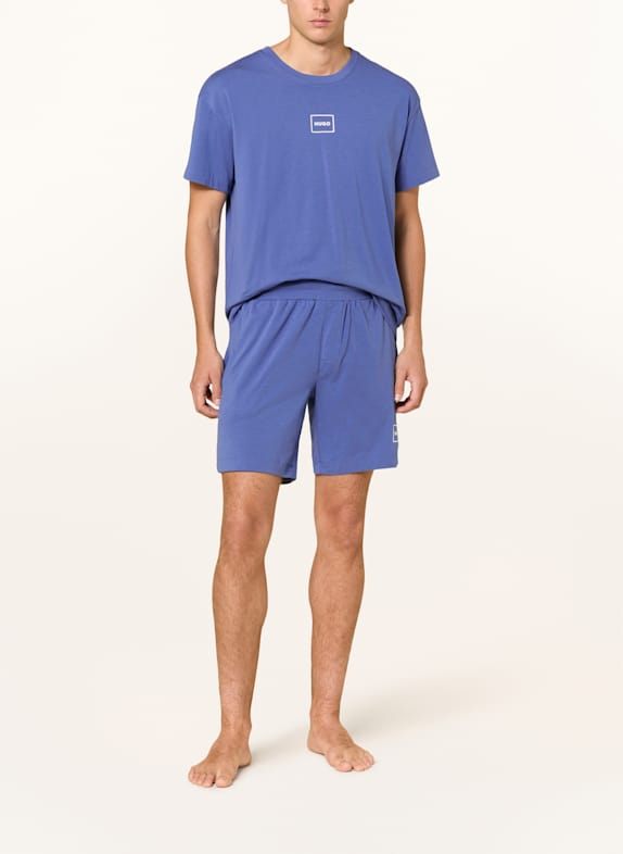 HUGO LAZE sleep shorts BLUE