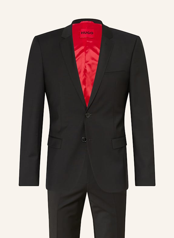 HUGO Anzug ARTI/HESTEN Extra Slim Fit SCHWARZ