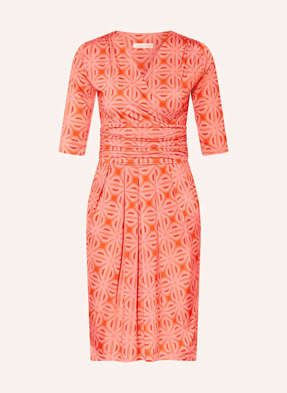 marivie Jerseykleid I NEED MORE MONEY! PINK/ DUNKELROT/ ORANGE