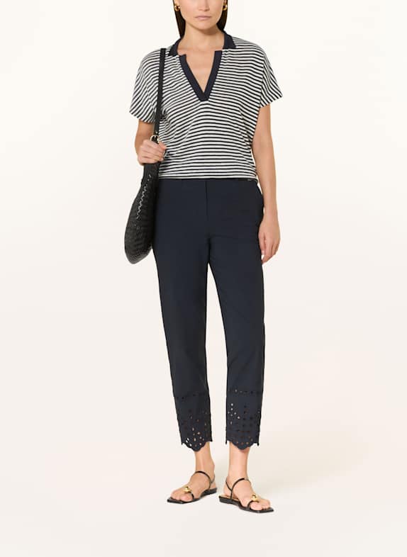 MARC CAIN Hose FRANCA mit Lochspitze DUNKELBLAU