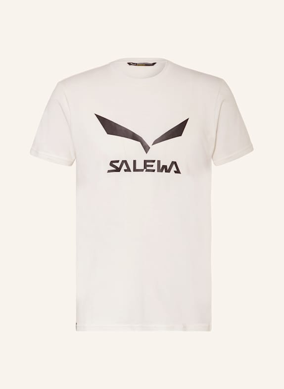 SALEWA T-shirt SOLIDLOGO DRI-RELEASE® WHITE