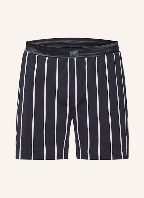 mey Lounge-Shorts Serie VALSTED BLAU/ WEISS