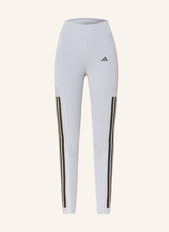 adidas Legginsy OPTIME 3-STRIPES FULL LENGTH JASNOCZARY