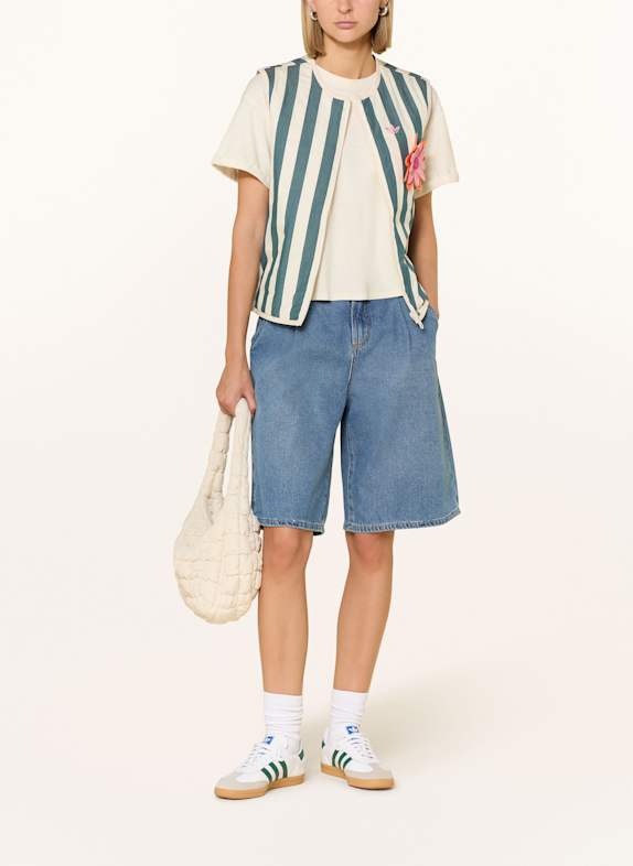 adidas Originals Mikinová vesta v oboustranném provedení BÍLÁ/ ČERNOŠEDÁ