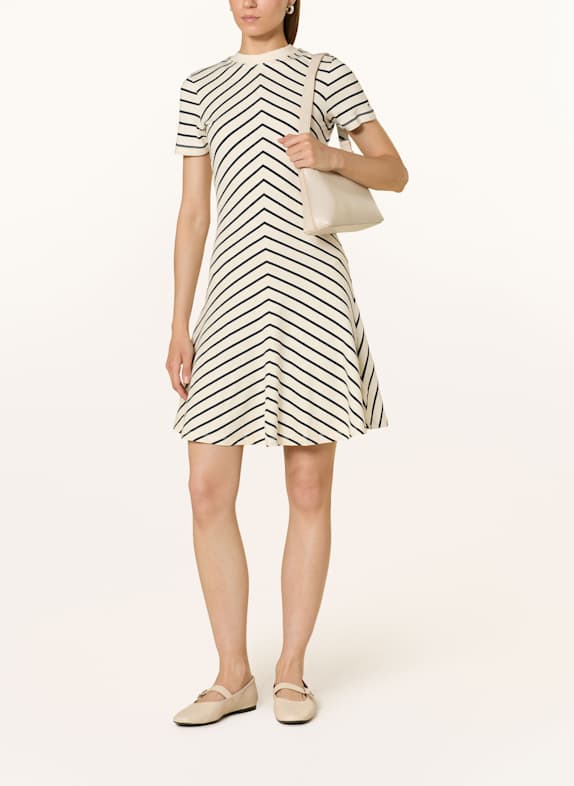 TOMMY HILFIGER Kleid ECRU/ DUNKELBLAU