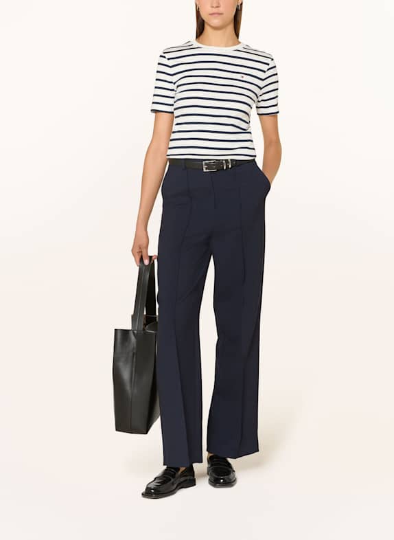 TOMMY HILFIGER T-shirt ECRU / DONKERBLAUW