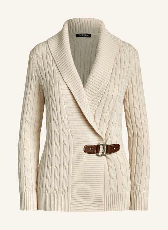LAUREN RALPH LAUREN Pletený kardigan KRÉMOVÁ