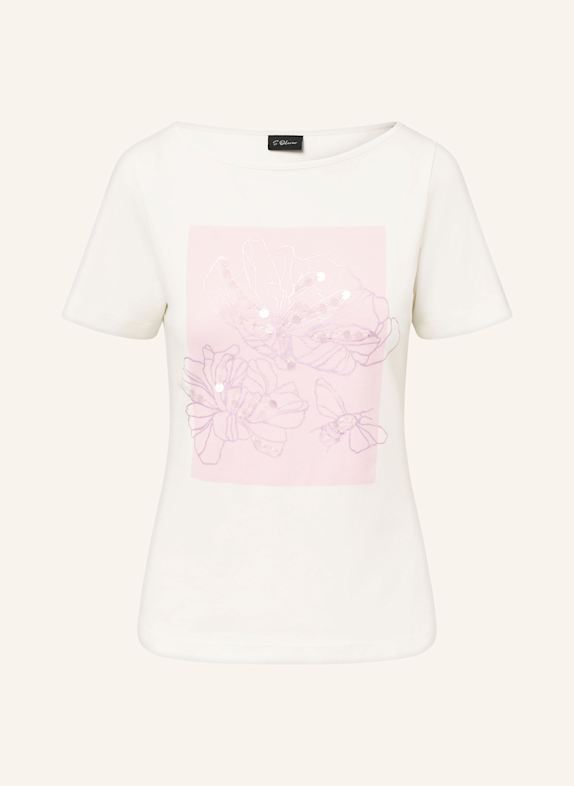 s.Oliver BLACK LABEL T-Shirt mit Pailletten ECRU