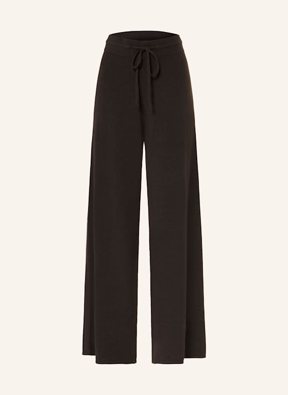 lilienfels Knit trousers with cashmere DARK BROWN