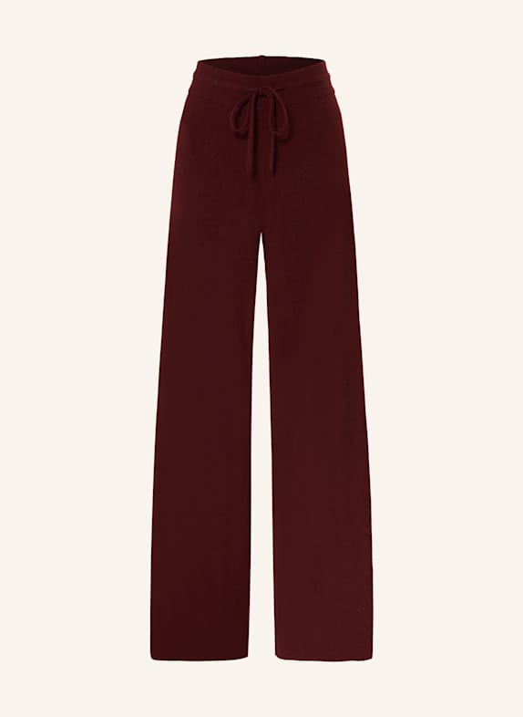 lilienfels Knit trousers with cashmere DARK RED