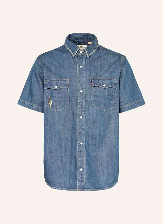 Levi's® Kurzarm-Hemd Relaxed Fit DUNKELBLAU