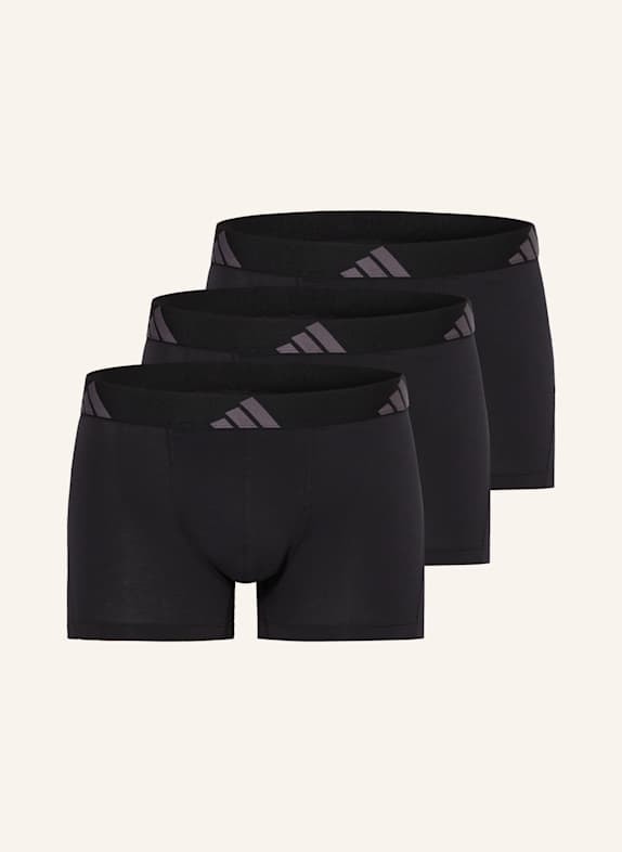 adidas 3-pack boxer shorts ACTIVE FLEX COTTON DARK GRAY