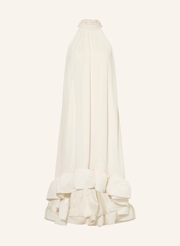 MALINA Kleid SABRINA mit Volants und Cut-out WEISS