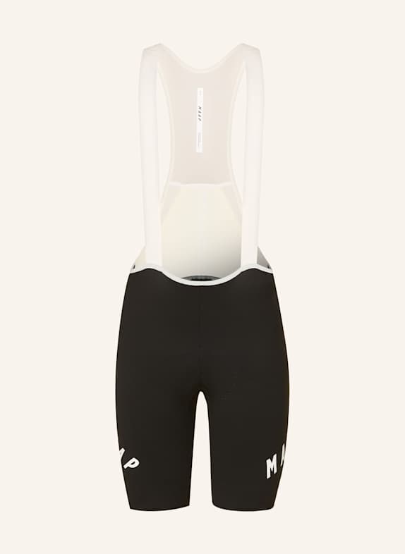 MAAP Radhose AEON BIB SHORT mit Trägern und gepolstertem Einsatz SCHWARZ/ ECRU