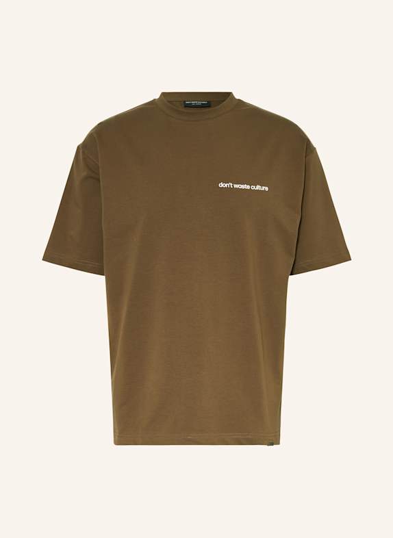 don't waste culture T-Shirt CLEO KHAKI