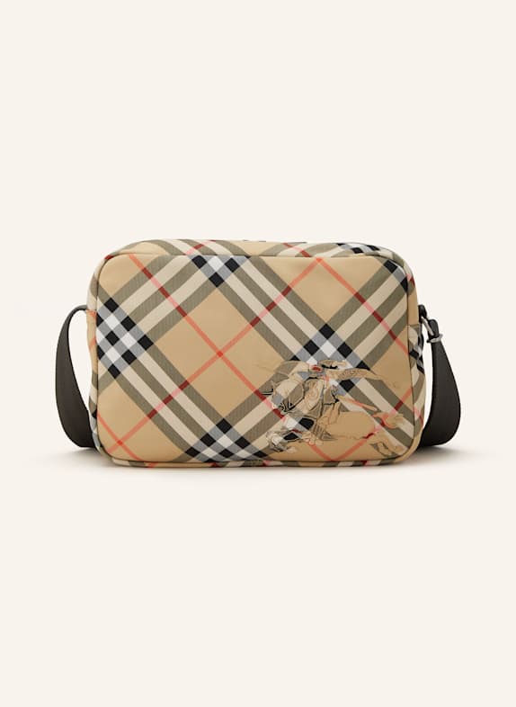 BURBERRY Umhängetasche BEIGE/ SCHWARZ/ ROT
