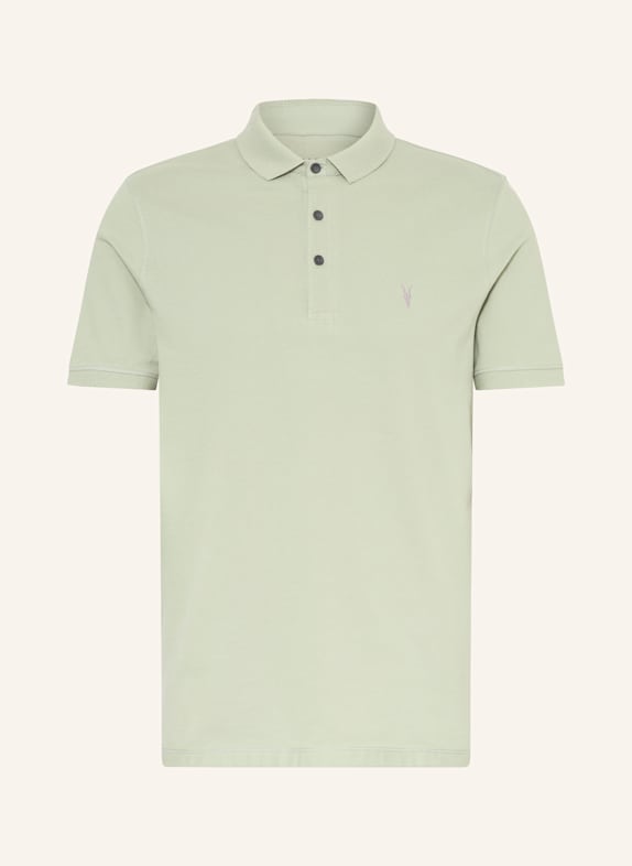 ALLSAINTS Polokošile z piké REFORM Slim Fit SVĚTLE ZELENÁ