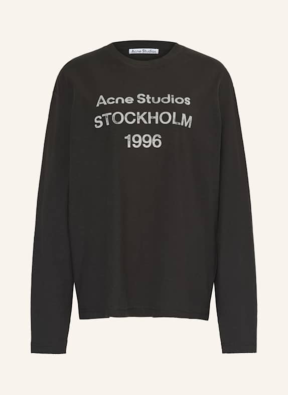 Acne Studios Long sleeve shirt DARK GRAY/ WHITE