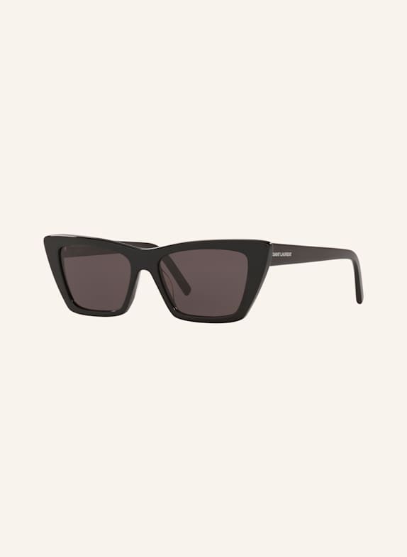 SAINT LAURENT Prostokątne okulary przeciwsłoneczne 1330L1 – CZARNY / SZARY