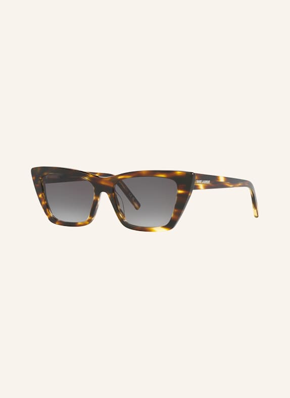 SAINT LAURENT Rechteckige Sonnenbrille 4430L1 HAVANA/ GRAU VERLAUF