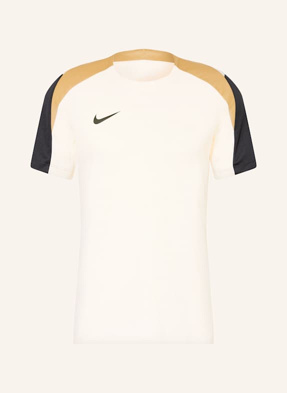 Nike T-shirt STRIKE ECRU/ ZŁOTY/ CZARNY