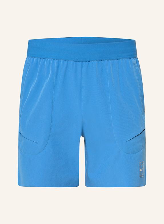 Nike Tennisshorts COURT ADVANTAGE NEONBLAU