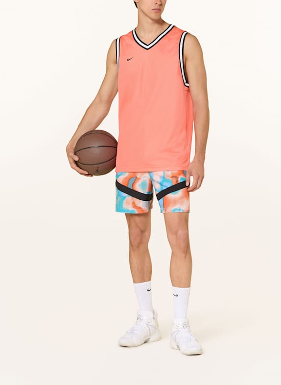 Nike Basketbalshort ICON WVN 6IN ORANJE / LICHTBLAUW / LICHTORANJE