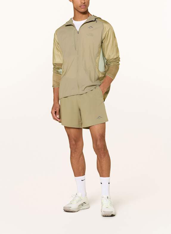 Nike 2-in-1 hardloopshort TRAIL BRIEF-LINED KAKI