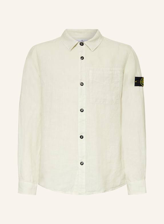 STONE ISLAND JUNIOR Leinenhemd HELLGELB