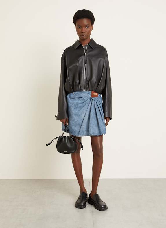 LOEWE Schultertasche FLAMENCO SCHWARZ