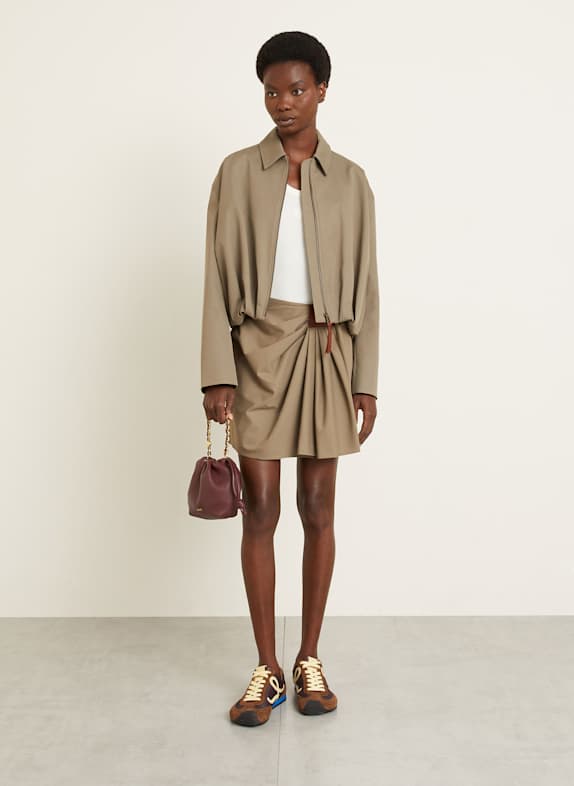 LOEWE Torba na ramię FLAMENCO CIEMNOCZERWONY