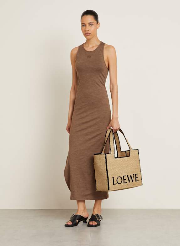 LOEWE Shopper FONT TOTE LARGE HELLBRAUN / SCHWARZ