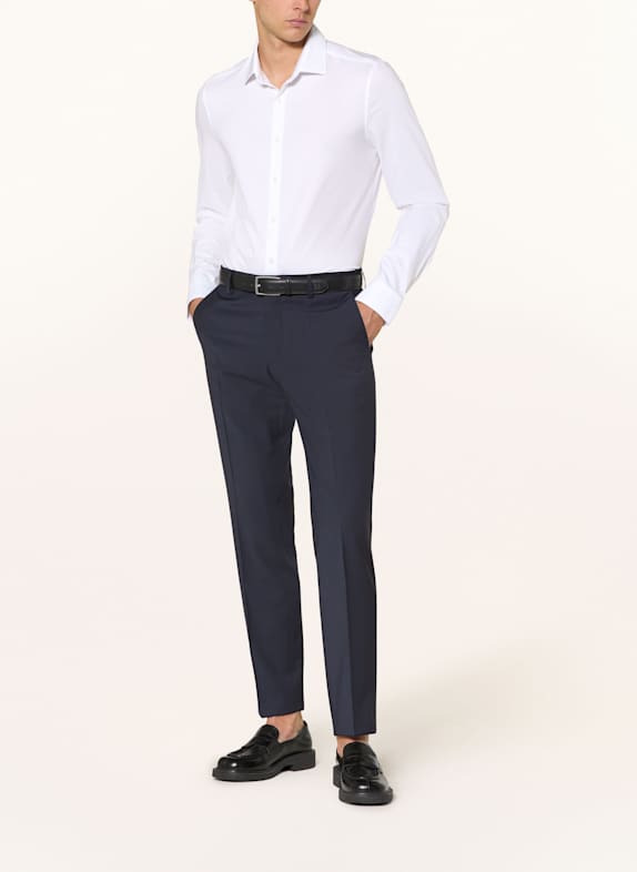 OLYMP Cămașă din jersey nr. Six 24/Seven super slim ALB