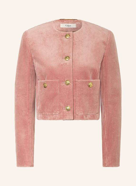 Chloé Kastenjacke aus Cord ROSÉ