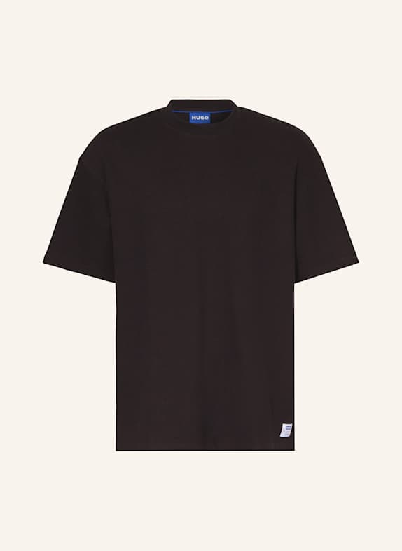 HUGO BLUE T-Shirt NUWAFFLE SCHWARZ