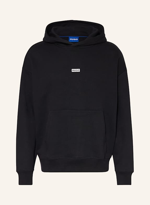 HUGO BLUE Hoodie NAZARDO SCHWARZ/ WEISS