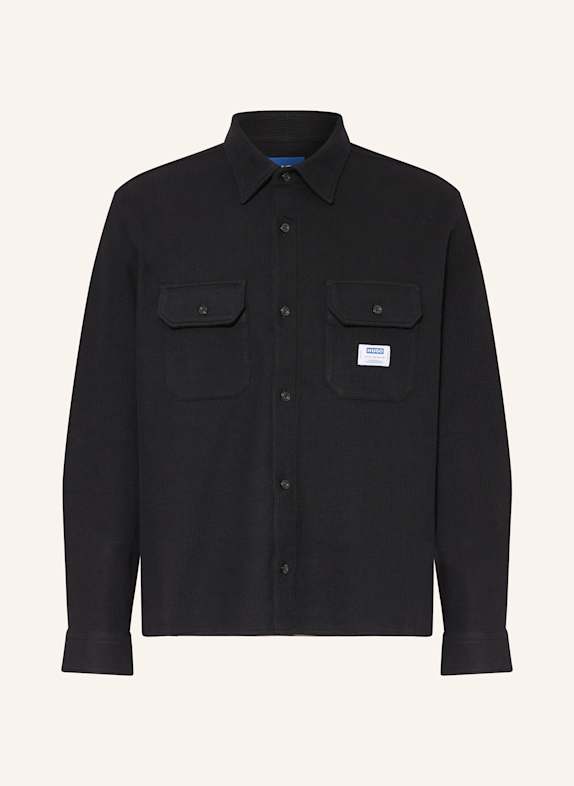 HUGO BLUE Overshirt EKYNONE SCHWARZ